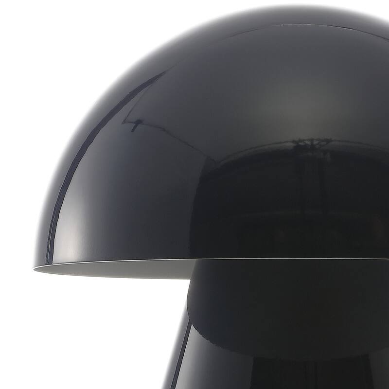 Alyson 7" Contemporary Bohemian Rechargeable/Cordless Iron Integrated LED Mushroom Table Lamp, by JONATHAN Y