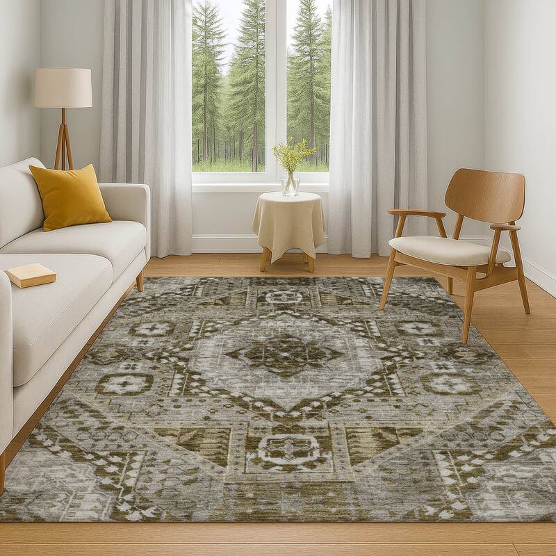 Premium Washable Super Soft Traditional Global Mayfield Rug