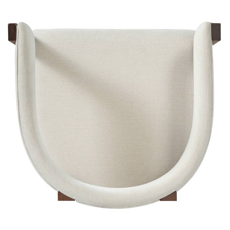 Christopher Knight Home - Julian Modern Upholstered Bar Stool Set with Curved Back and Solid Wood Frame for Dining Spaces