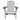 StarX Decor Grey Modern Plastic Outdoor Patio Adirondack Chair