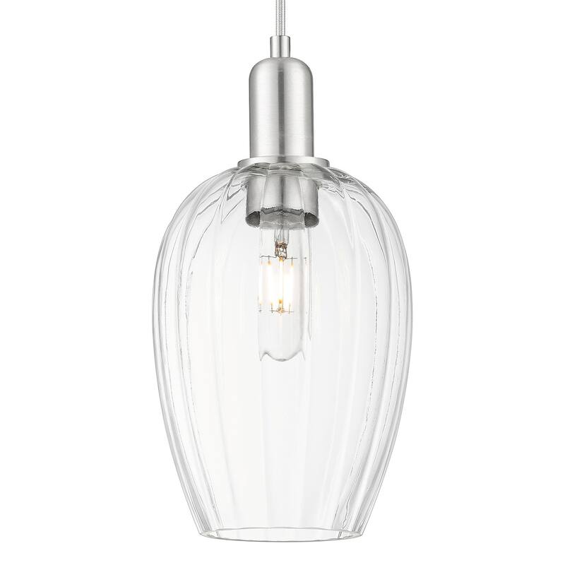 Innovations Lighting 716-1P-G457-6CL Preston 6" Wide Cord Hung Mini - Brushed Satin Nickel