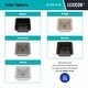 preview thumbnail 8 of 7, 15 Inch Lexicon Platinum Quartz Composite Drop-in Undermount Single Bowl Galaxy White Kitchen Sink LP-1515-W-SO - 15x15