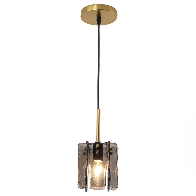 Modern 1-Light Pendant Lights Glass Island Light