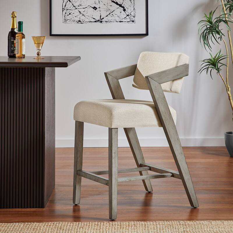 Kalispell Wood Finish Counter & Bar Chair by iNSPIRE Q Modern