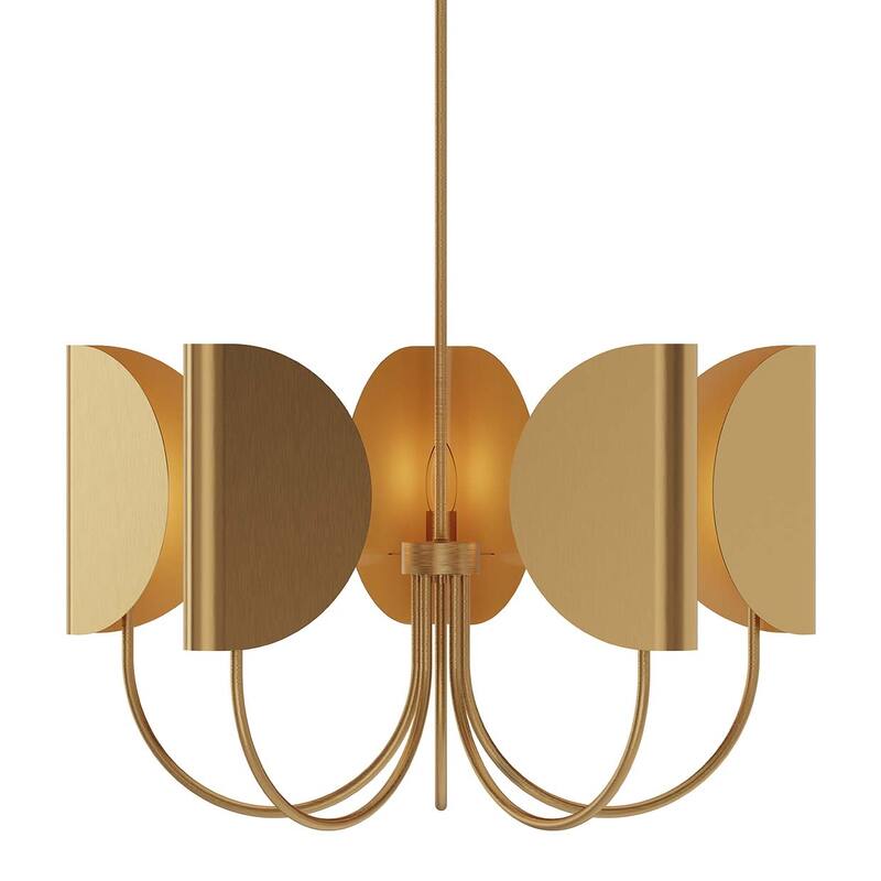 Alora Lighting CH450732 Seno 5 Light 32" Wide Chandelier - Aged Gold