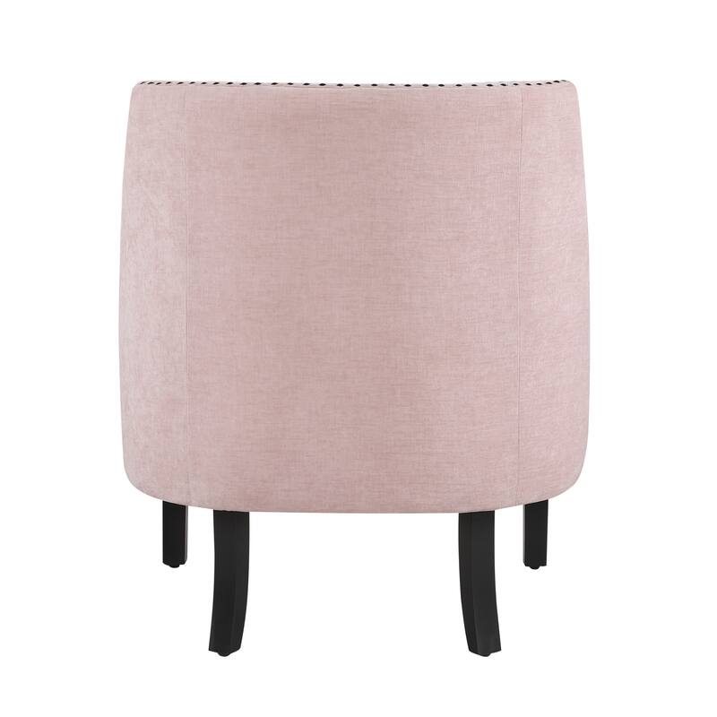 Modern Traditional Chenille Accent Chair with Nailhead Trim