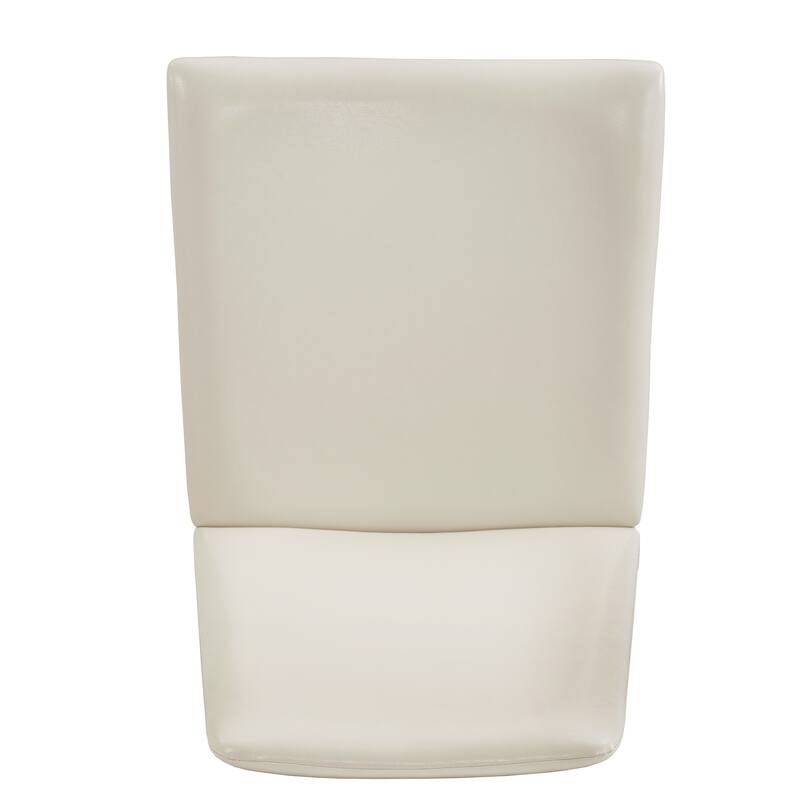 Harstad Wood Finish White Vegan Leather Dining Chair (Set of 2) by iNSPIRE Q Modern