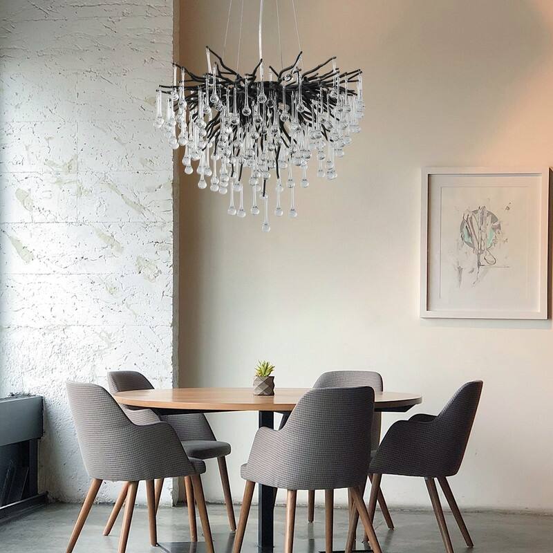 KAYLA 47in-13Light Modern Indoor Crystal Chandelier