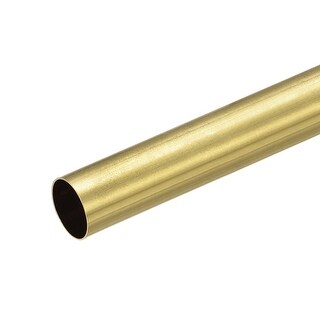 Stainless Steel Round Tube 12mm OD 0.5mm Wall Thickness 300mm Length 2 Pcs Silver Tone
