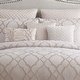 preview thumbnail 4 of 7, Riverbrook Home Tinley Ivory & Champagne 10 Piece Comforter Set