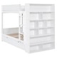 preview thumbnail 27 of 30, Twin-Over-Twin Bunk Bed with 2-Drawers, Multi-Layer Cabinet and Guardrails for Safety, No Box Spring Needed, Grey