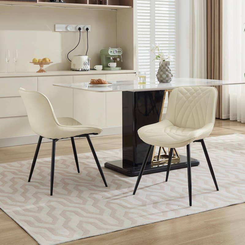 Dining Chairs Set of 2, Mid Century Modern Kitchen Chairs