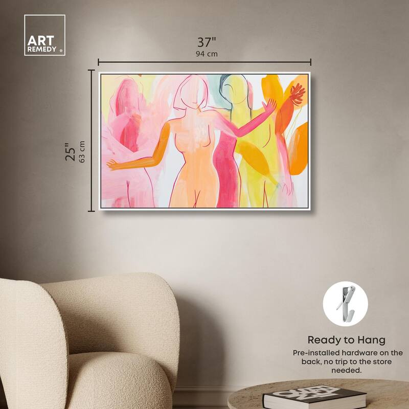 Three Graces Canvas by Art Remedy