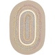 preview thumbnail 7 of 22, Rhody Rug Kid's Place Indoor/Outdoor Braided Area Rug Sand Beige - 10' x 13' Oval