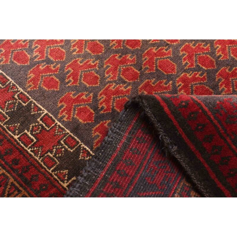 ECARPETGALLERY Hand-knotted Teimani Dark Grey Wool Rug - 2'8 x 4'8