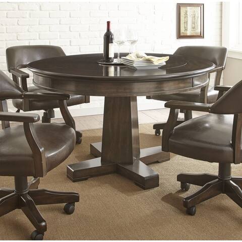Reynolds Walnut Wood 52-inch 2-in-1 Round Game Table by Greyson Living