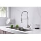 preview thumbnail 7 of 29, UltraFaucets Euro Collection Spring Spout Kitchen Faucet With Pull-Down Spray