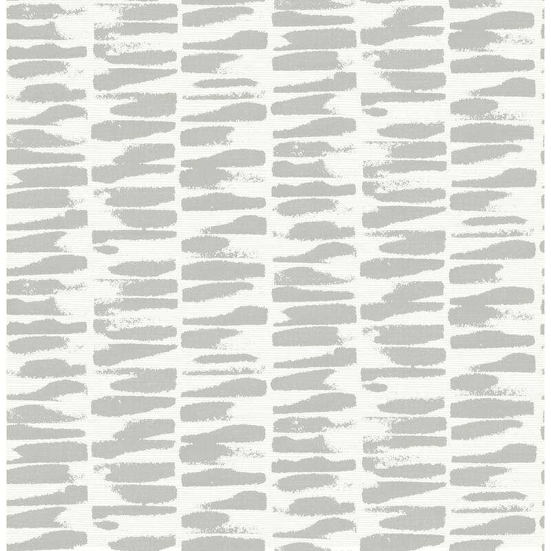 A-Street Prints Myrtle Grey Abstract Stripe Wallpaper