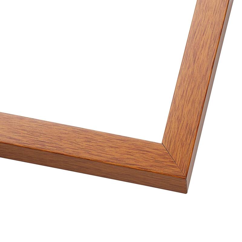 20x24 Shadow Box Frame Light Brown Wood | With a 3/4" Usable Display Depth | Includes a Royal Blue Real Suede Texture Acid-Free