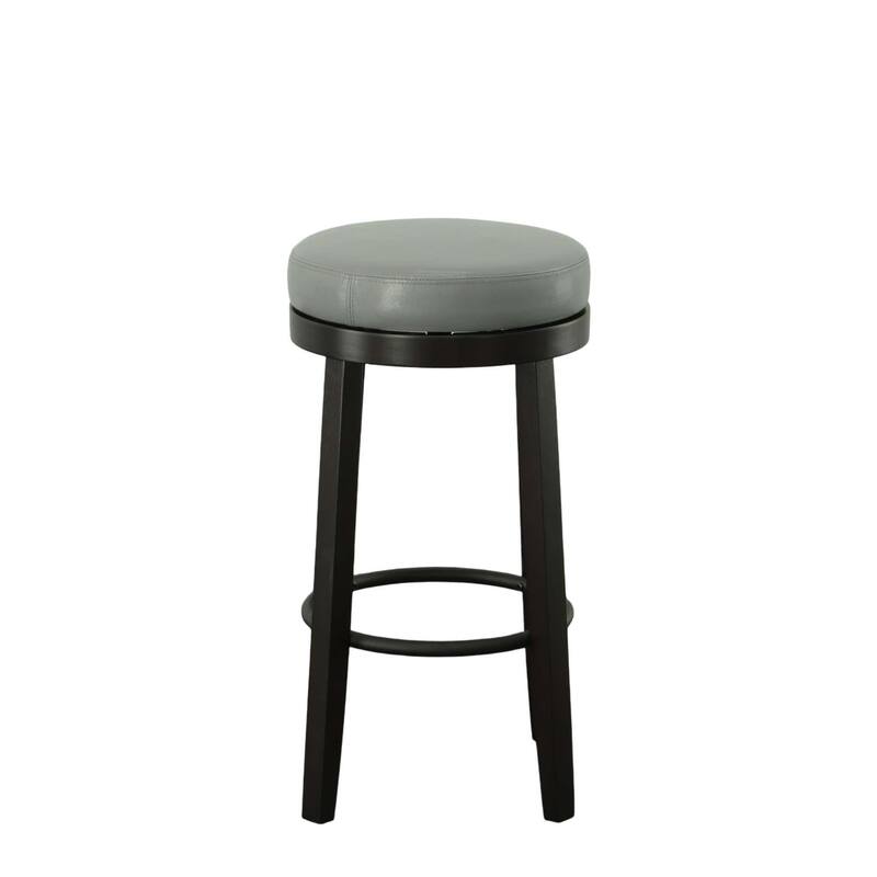 Barstools with Swivel Seat - 30" - Gray and Brown - Set of 2