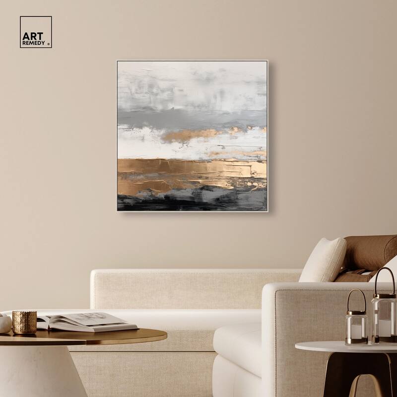 Moonlit Gold II Canvas by Art Remedy