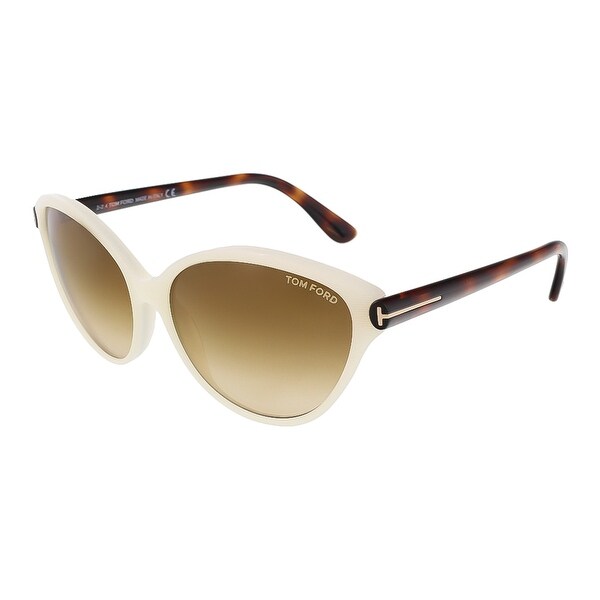 Tom Ford FT0342/S 20F Priscila Pearl White Cateye Sunglasses - Pearl White - 60-15-140