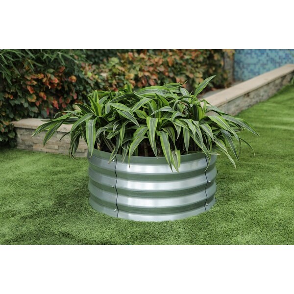 Galvanized Round Raised Garden Bed - On Sale - Overstock - 33314843