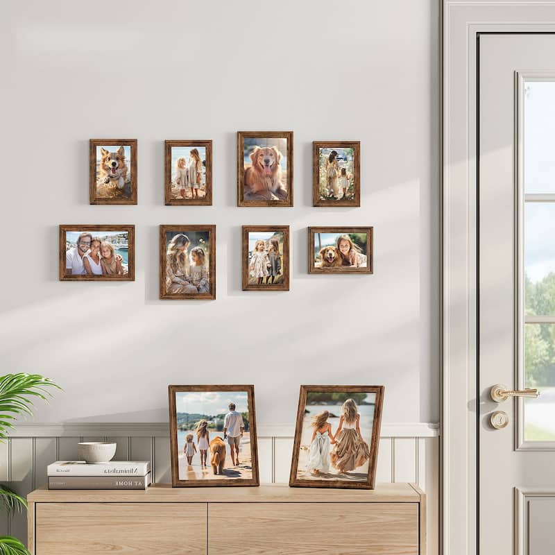 Wall Mounted or Tabletop Picture Frames with Glass Ideal Gift for Birthdays or Any Occasion