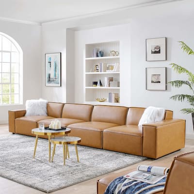 Restore Vegan Leather 4-Piece Sofa