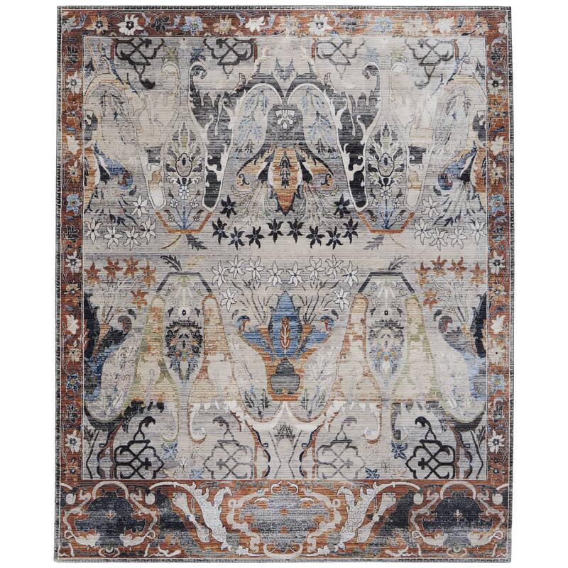 Melrose R39P2 Ikat Transitional Area Rug