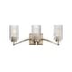preview thumbnail 1 of 8, Maxim 21373 Rigata 3 Light 23" Wide Vanity Light Satin Champagne