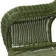 preview thumbnail 9 of 7, Wicker Outdoor Patio Conversation Set - Moss Green - 4pc