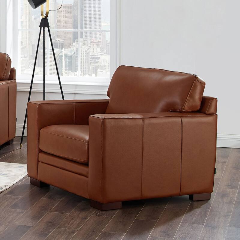 Hydeline Dillon Top Grain Leather Armchair - Chair