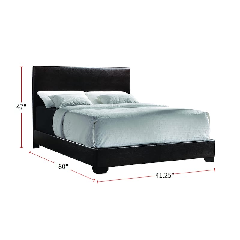 Faux Leather Upholstered Bed