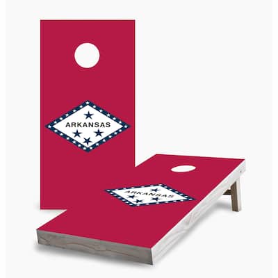 Arkansas State Flag Cornhole Boards