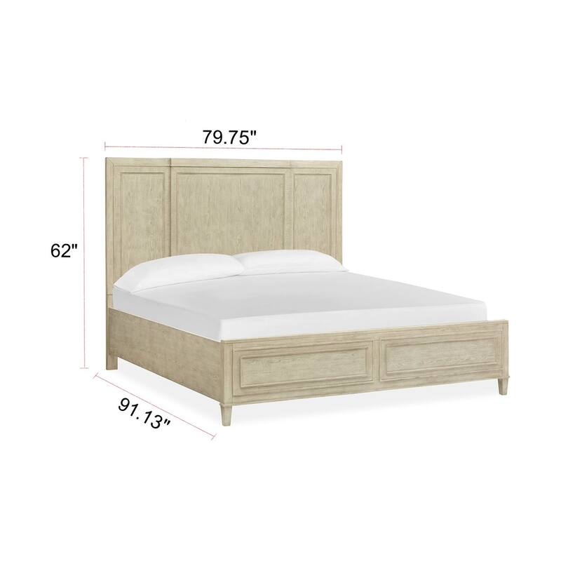 Magnussen Home Sheridan Limestone Panel Bed