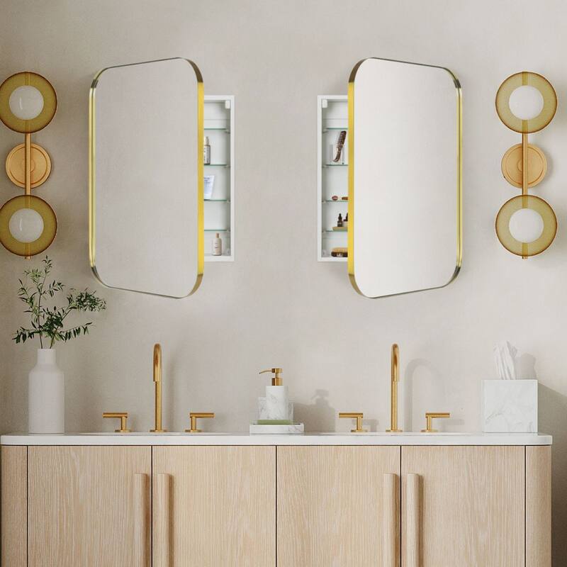 Modern & Contemporary Oversized Medicine Cabinet Mirror - 30" x 22"