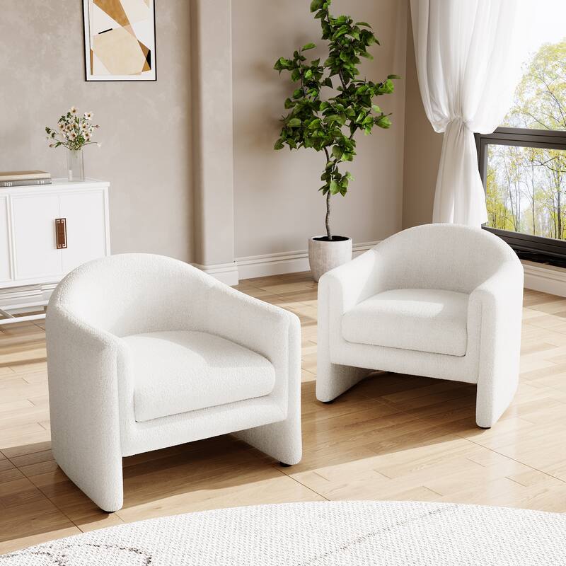Modern 32.3" wide Upholstered Accent Chairs Set of 2