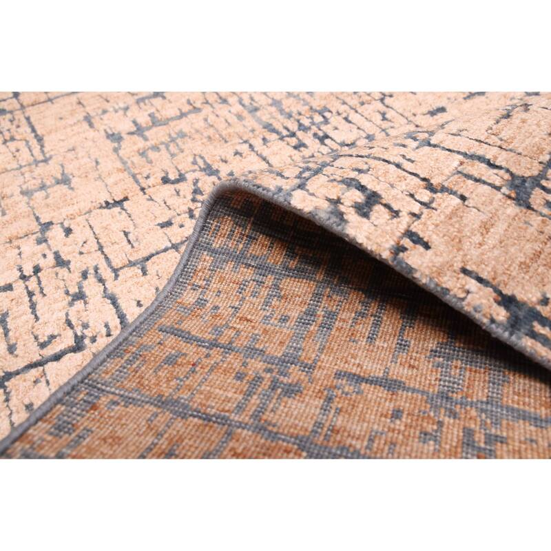 ECARPETGALLERY Hand-knotted Legacy Light Copper Silk, Wool Rug - 2'5 x 9'9