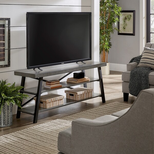 Rustic x tv stand hotsell