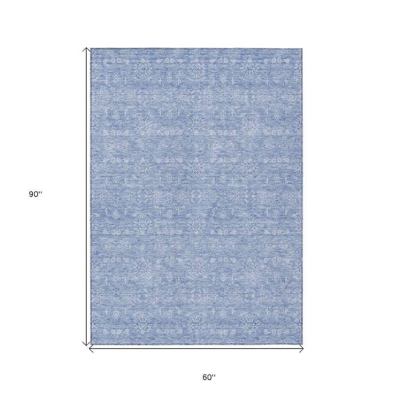 HomeRoots Floral Transitional Rectangle Outdoor Rug