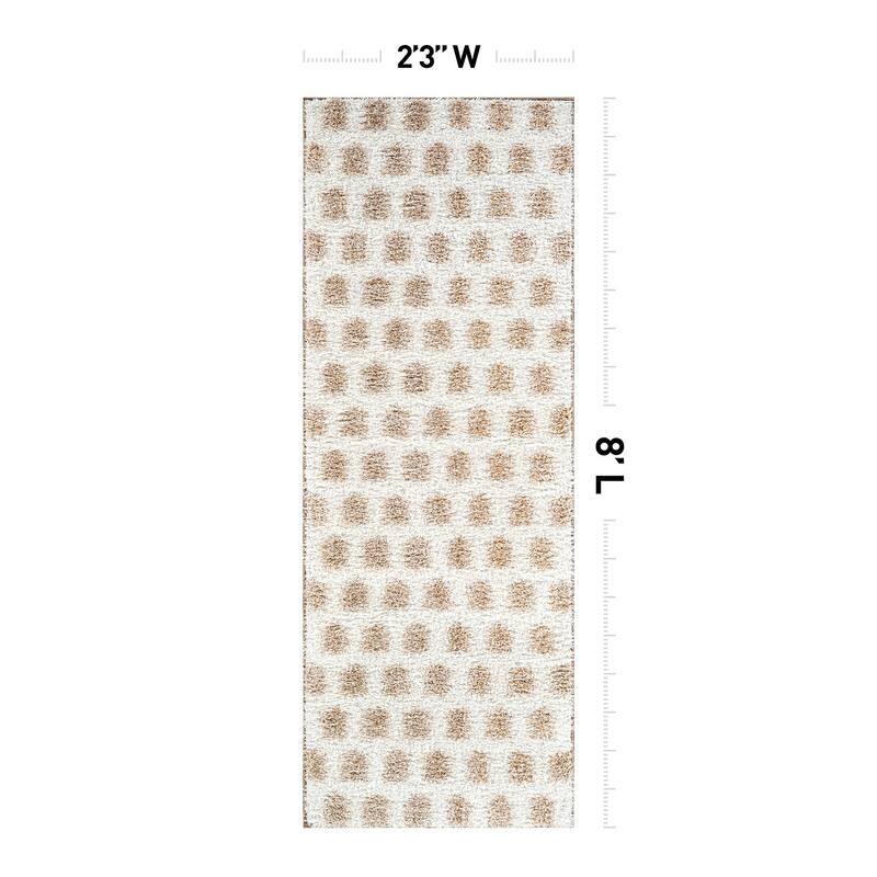 Scandinavian Arrow Shag Rug - Modern Look - Anthracite Dark Gray - Easy Maintenance