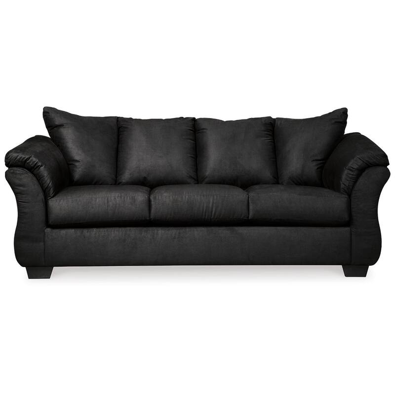 Signature Design by Ashley, Darcy Contemporary Black Sofa