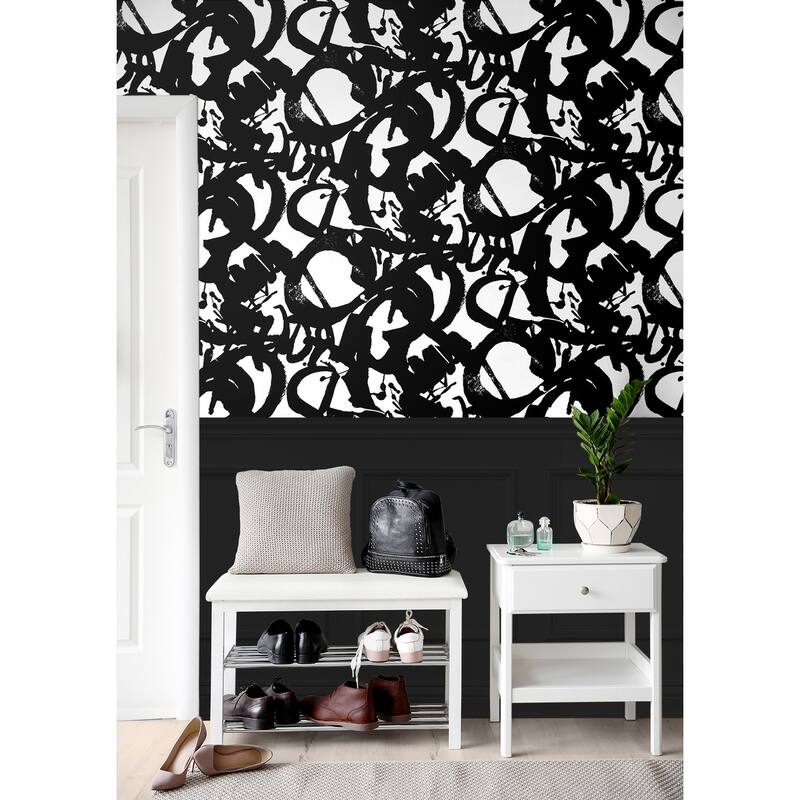 NextWall Inkblot Peel and Stick Wallpaper - 20.5 in. W x 18 ft. L