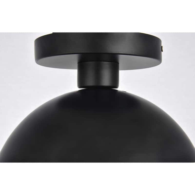 Roseto EGCF83490 Atlante Single Light 10" Wide Semi-Flush Globe