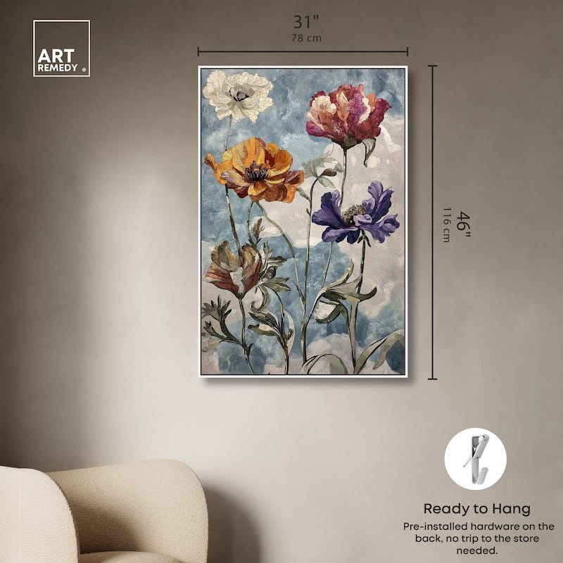 Hued Blossom II Canvas by Art Remedy