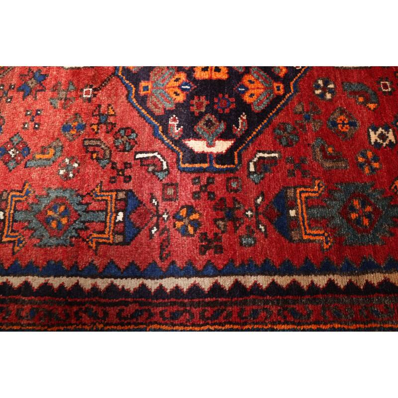 ECARPETGALLERY Hand-knotted Anatolian Vintage Red Wool Rug - 3'10 x 15'0