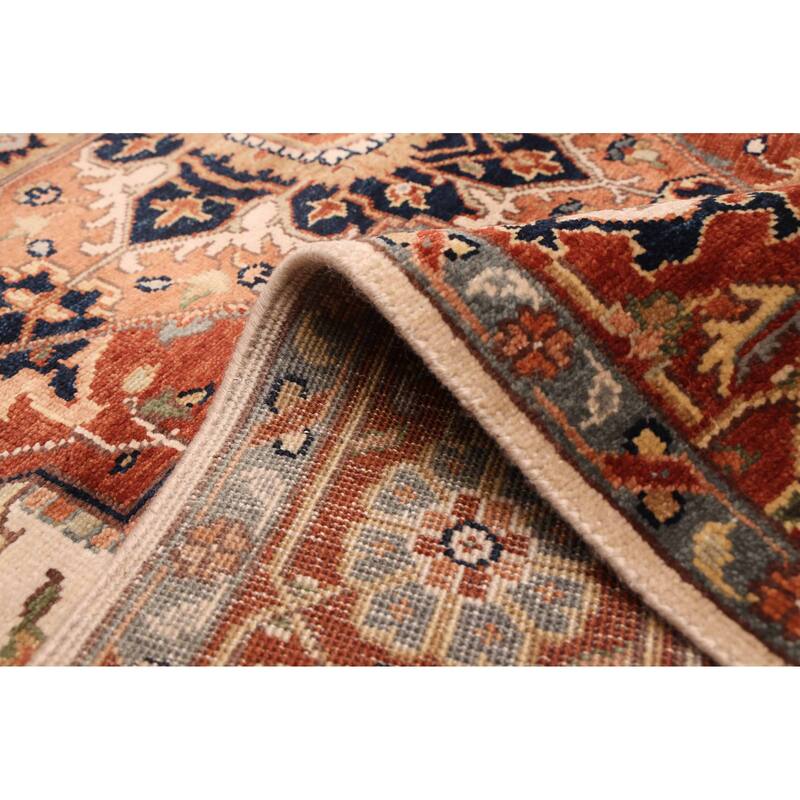 ECARPETGALLERY Hand-knotted Jules Sultane Ivory Wool Rug - 5'8 x 8'9