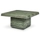 preview thumbnail 10 of 11, Poly & Bark Stilo Slab Top Concrete Coffee Table with Marble and Stone Finish