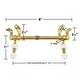 preview thumbnail 5 of 7, Solid Brass Adjustable Toilet Seat Hinges with Hardware - Renovators Supply